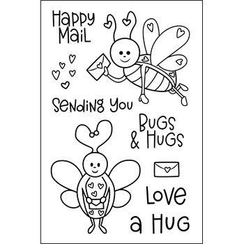 lovebugs2stamp Clear Stamp Set of 8